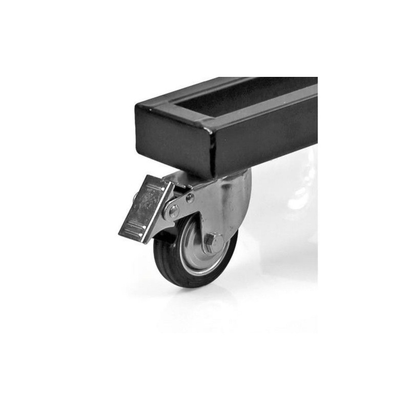 Wheeled rim and tyre stand