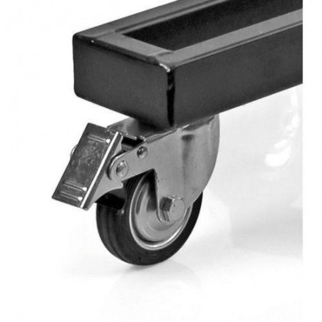 Wheeled rim and tyre stand Wheeled rim and tyre stand