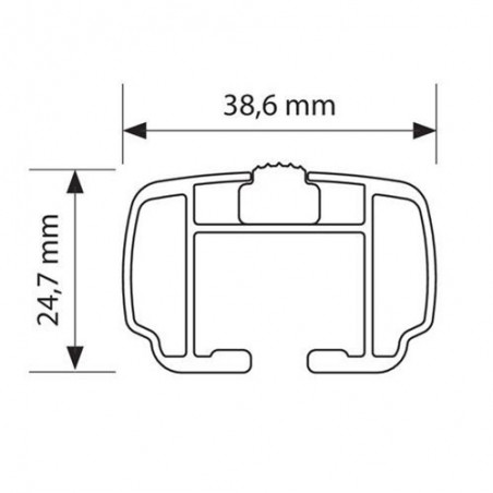 NORDRIVE NOWA ALU Barres de toit pour AUDI Q3 (8U)