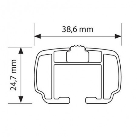 NORDRIVE YURO ALU Barres de toit pour VW T-CROSS NORDRIVE YURO ALU Barres de toit pour VW T-CROSS