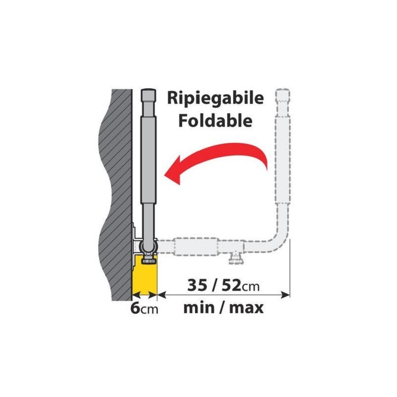 NORDRIVE Support mural pour coffre de toit