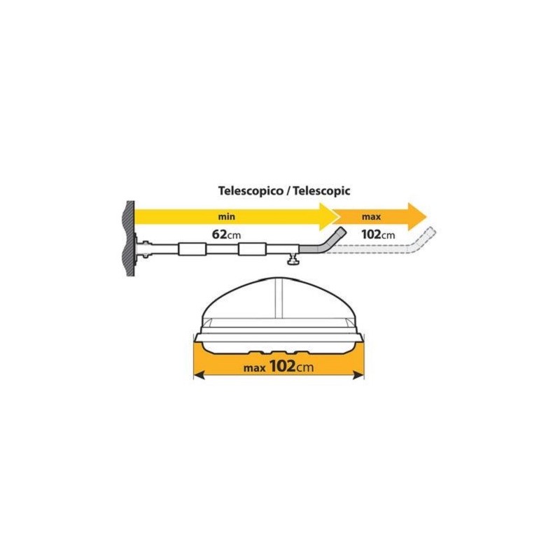 NORDRIVE Support mural pour coffre de toit