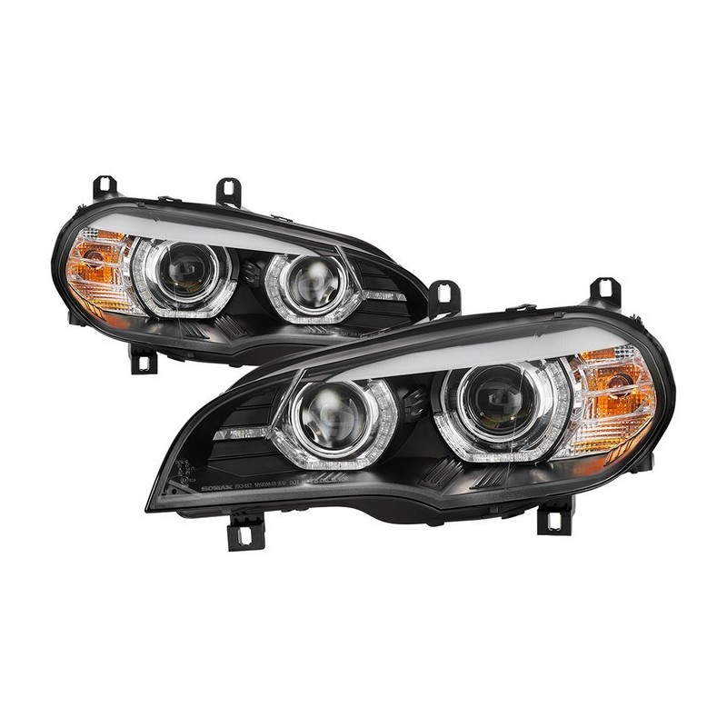 XENON Phares avant avec 3D Angel Eyes pour BMW X5 / E70