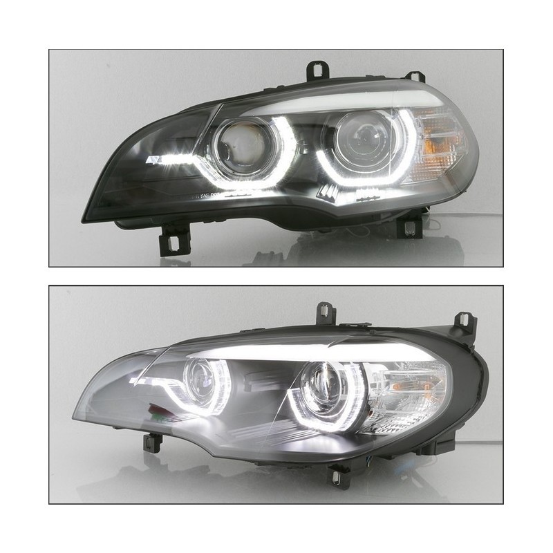 XENON Phares avant (AFS) avec 3D Angel Eyes pour BMW X5 / E70