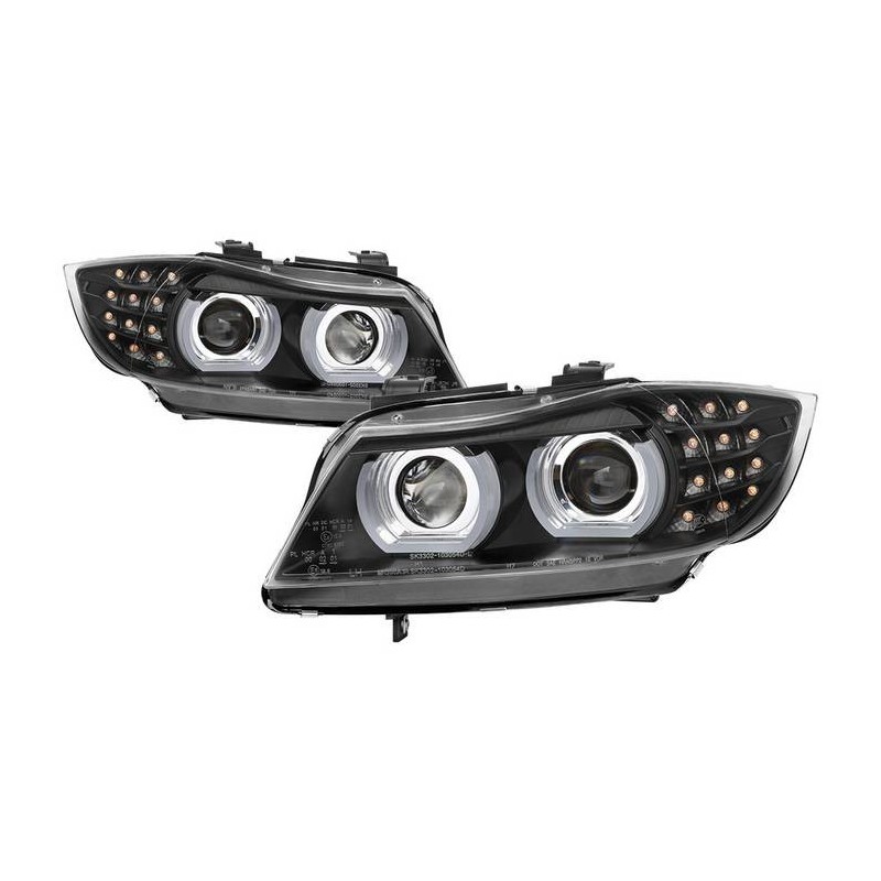 XENON Phares avant avec 3D Angel Eyes pour BMW 3 SERIES E90 / E91