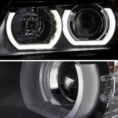 XENON Phares avant avec 3D Angel Eyes pour BMW 3 SERIES E90 / E91 XENON Phares avant avec 3D Angel Eyes pour BMW 3 SERIES E90 / E91
