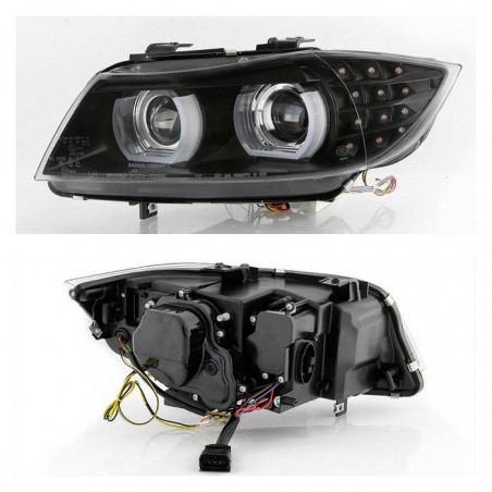 XENON Phares avant avec 3D Angel Eyes pour BMW 3 SERIES E90 / E91 XENON Phares avant avec 3D Angel Eyes pour BMW 3 SERIES E90 / E91