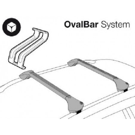 MODULA CS OVAL BAR Barres de toit pour AUDI A4 B9 AVANT