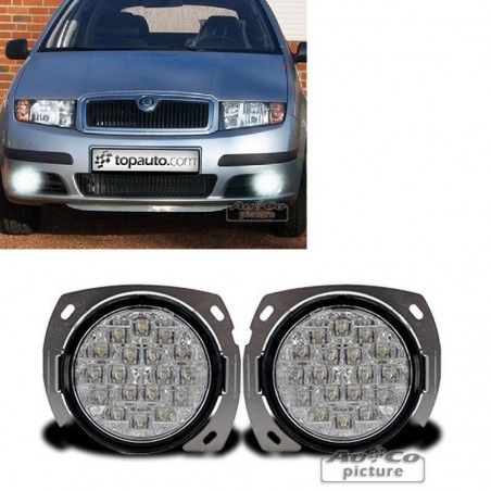 Kit Feux diurnes LED pour SKODA FABIA 1