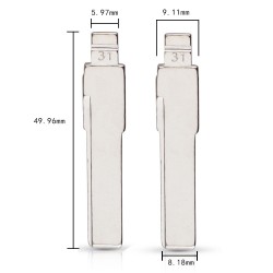 CAR KEY BLADE TYP HU66