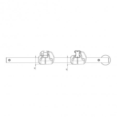 NORDRIVE KARGO / KARGO PLUS Roller + Extension kit (64 cm) NORDRIVE KARGO / KARGO PLUS Roller + Extension kit (64 cm)