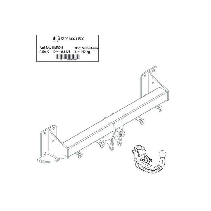 WESTFALIA Attelage de remorque A40V pour BMW X5 / G05