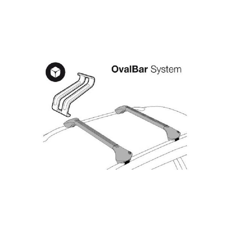 MODULA CS OVAL BAR Barres de toit pour VW PASSAT VARIANT B8