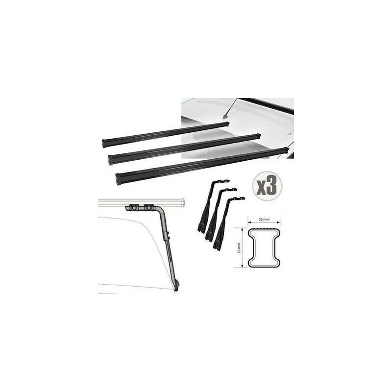 NORDRIVE KARGO Barres de toit 3-Barres pour FORD TRANSIT