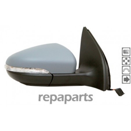 Retroviseur pour VW GOLF 6 - Droit - Rabattable électriquement + Retroviseur pour VW GOLF 6 - Droit - Rabattable électriquement +
