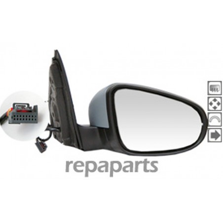 Retroviseur pour VW GOLF 6 - Droit - Rabattable électriquement + Retroviseur pour VW GOLF 6 - Droit - Rabattable électriquement +