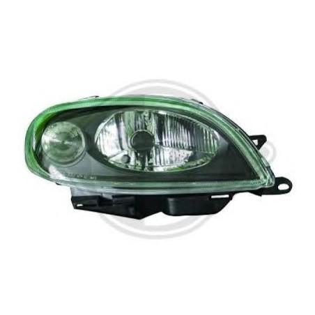 phares design, noir, H4, règl. électr., anneaux SAXO, phares design, noir, H4, règl. électr., anneaux SAXO,