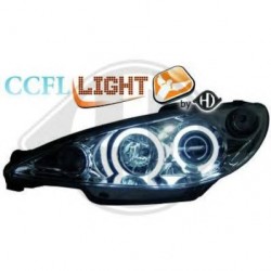 phares design angel eyes, CCFL Cool Lights, chrome, H1/H1     206,
