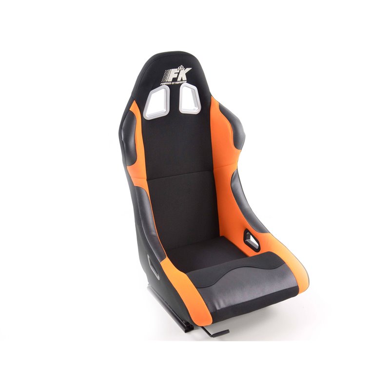 siège baquet modèle Los Angeles (1xgauche+1xdroite) noir/orange,