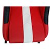 siège de jeu pour PC et consoles de jeux faux cuir rouge/blanc