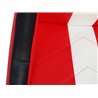 siège de jeu pour PC et consoles de jeux faux cuir rouge/blanc