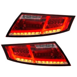 Kit feux arrière Led à Clignotant dynamique rouge clair Audi TT 8J