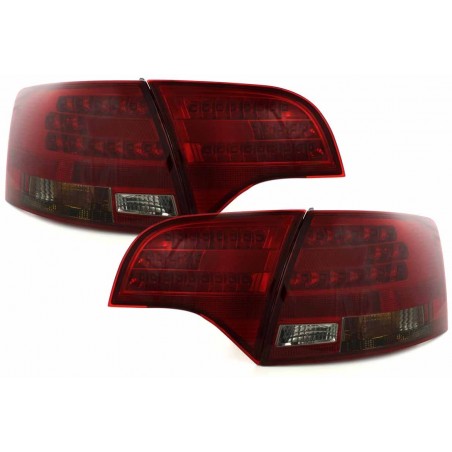 Feux arrière à LED Audi A4 Avant B7 04-08 rouge/fumé