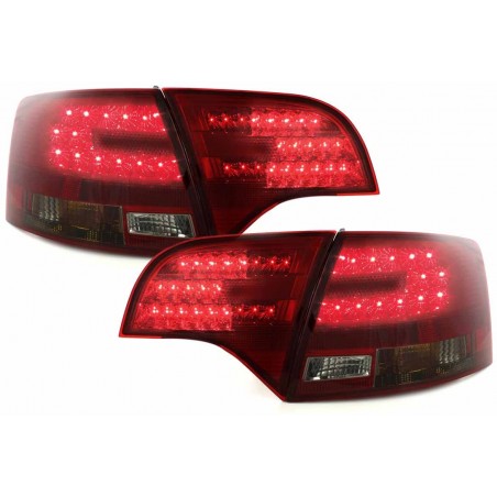 Feux arrière à LED Audi A4 Avant B7 04-08 rouge/fumé