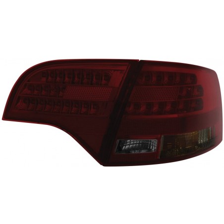 Feux arrière à LED Audi A4 Avant B7 04-08 rouge/fumé