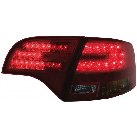 Feux arrière à LED Audi A4 Avant B7 04-08 rouge/fumé