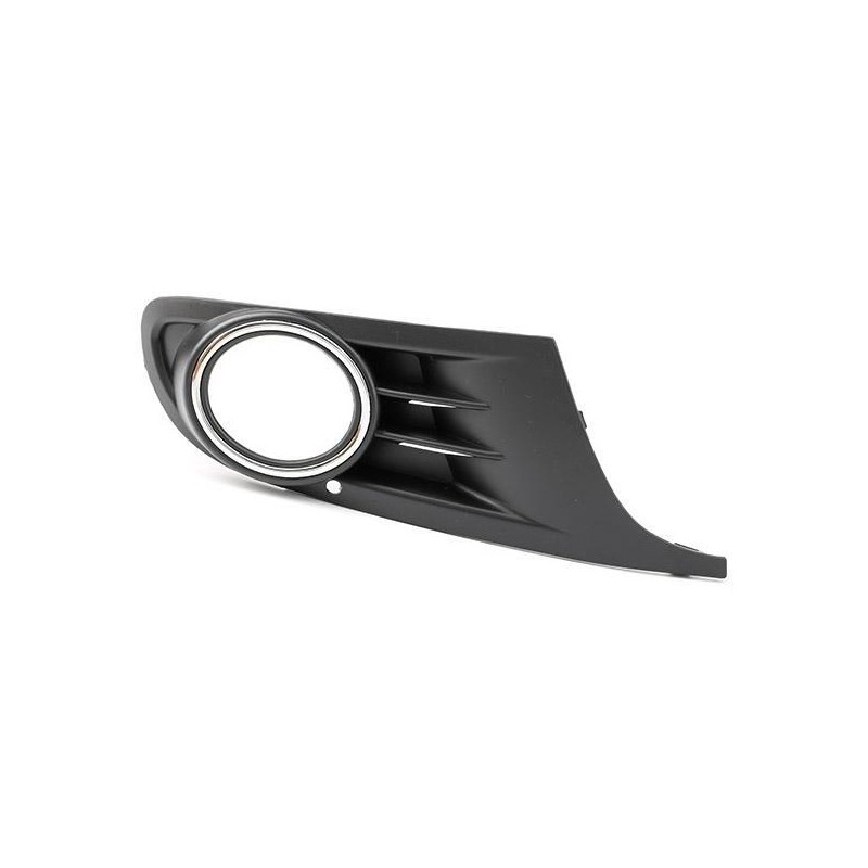 Grille cache antibrouillard avec insert chromé coté droit