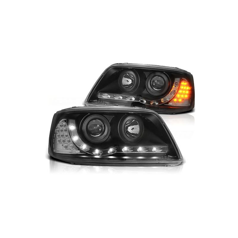 Phares DAYLINE VW T5 03-09  DRL noir