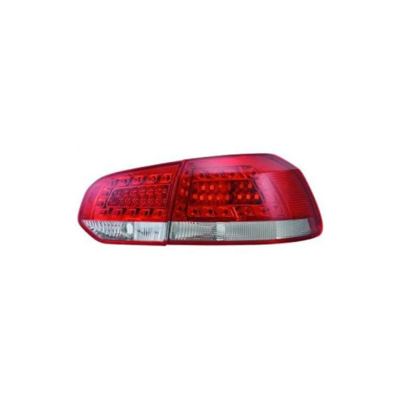 Feu arrière gauche LED rouge/blanc, intérieur/extérieur, Volkswagen Golf 6 Berline