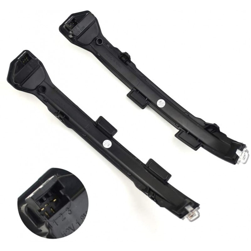 Clignotants de rétroviseur à effet dynamique chrome Pour Golf 7 et Touran