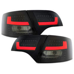 Feux arrière dynamique LITEC LED Audi A4 Avant B7 04-08-Noir/Fumé