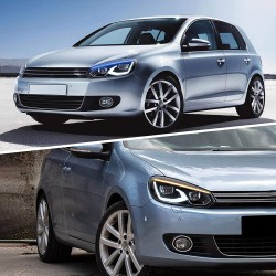 Phares pour VW Golf 6 Full Led avec animations et clignotants dynamique