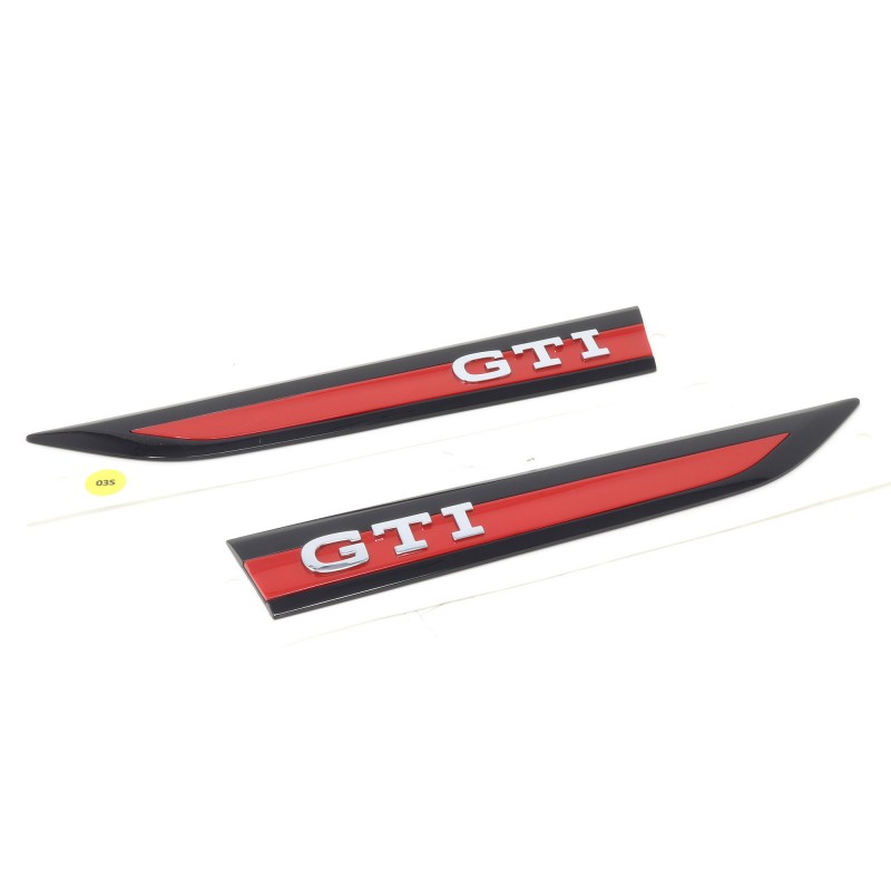 Emblèmes latéral VW Golf 8 GTI chrome noir et rouge 5H0853688JSP / 5H0853688AJSP Emblèmes latéral VW Golf 8 GTI chrome noir et rouge 5H0853688JSP / 5H0853688AJSP