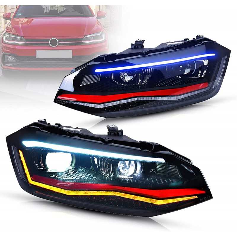 Kit Phares Led GTI Polo 6 (AW) avec clignotants dynamique