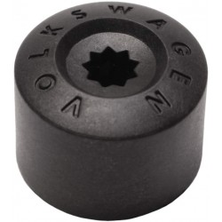 Cache écrou de roue boulon noir pour écrou de roue et jante VW - 1K0601173 9B9
