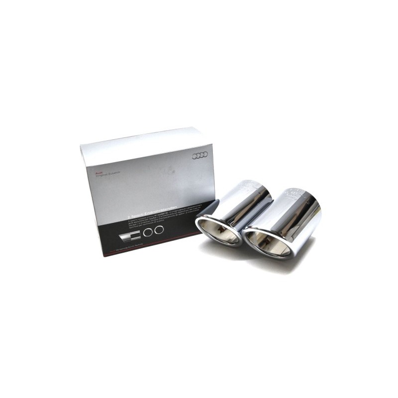 Embouts d'échappement chromé d'origine pour V6 -  8K0071761C