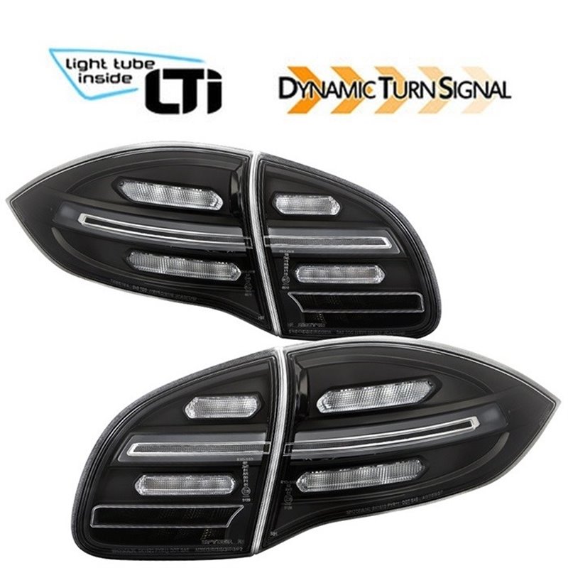 Feux arrière LTI / LED avec clignotant dynamique pour PORSCHE CAYENNE 2 (92A)