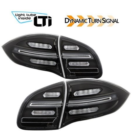 Feux arrière LTI / LED avec clignotant dynamique pour PORSCHE CAYENNE 2 (92A) Feux arrière LTI / LED avec clignotant dynamique pour PORSCHE CAYENNE 2 (92A)