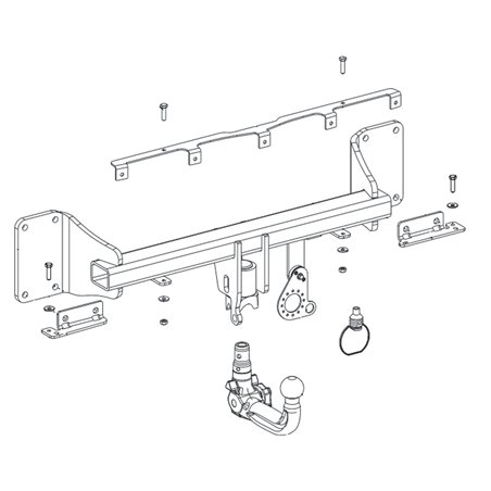 ORIS Attelage de remorque détachable pour BMW X5 / G05