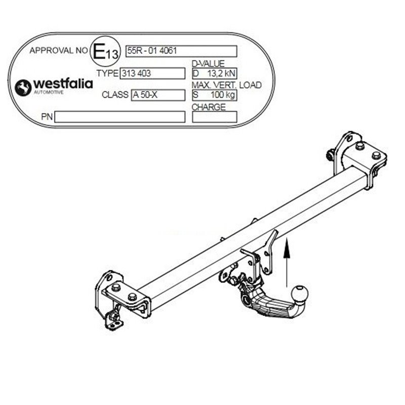 WESTFALIA Attelage de remorque A40V détachable pour MERCEDES-BENZ GLC (X253) WESTFALIA Attelage de remorque A40V détachable pour MERCEDES-BENZ GLC (X253)