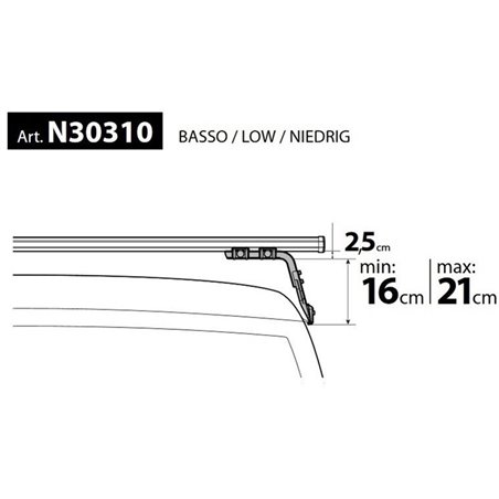 NORDRIVE KARGO Barres de toit 2-Barres pour SUZUKI JIMNY GJ NORDRIVE KARGO Barres de toit 2-Barres pour SUZUKI JIMNY GJ