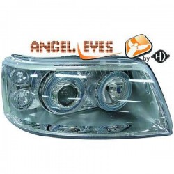 phares Design  chrome, avec anneaux     VW T5,