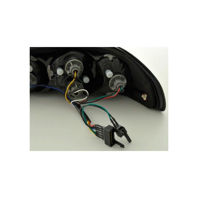 Jeu de feux arrière Peugeot 306 2 portes. Type 7 *** 97-01 noir