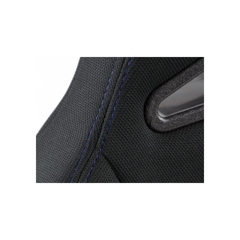 Sièges sport FK demi-sièges baquets Set Edition 3 tissu bleu / noir