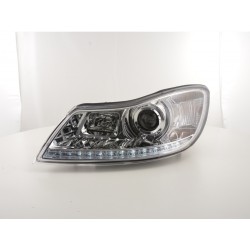 Phare Daylight LED DRL look Skoda Oktavia à partir de 2009 chrome
