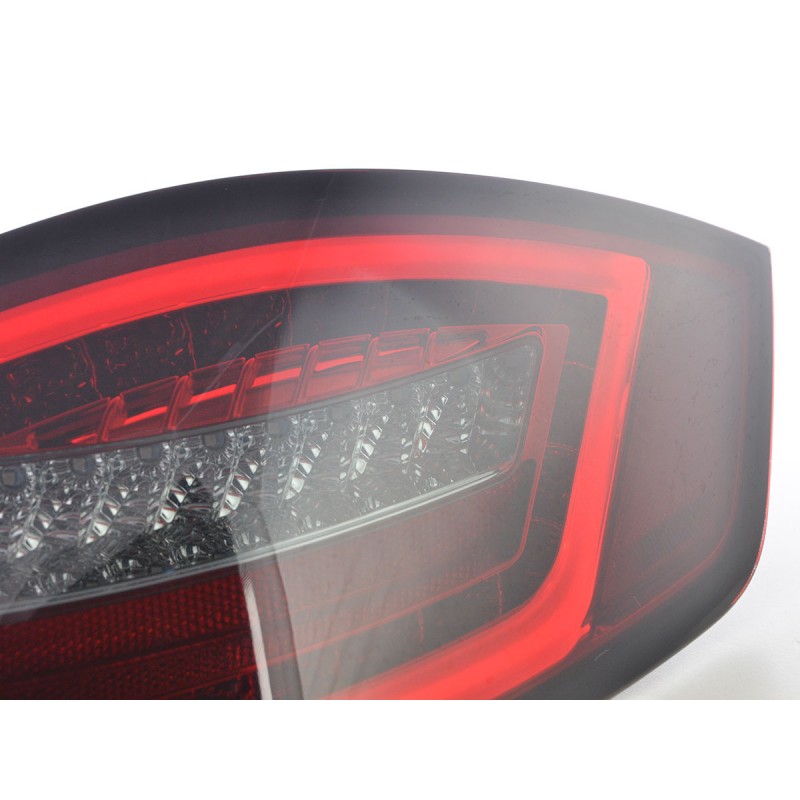 Feux arrière LED Lightbar Porsche Boxster type 987 04-09 rouge / fumé
